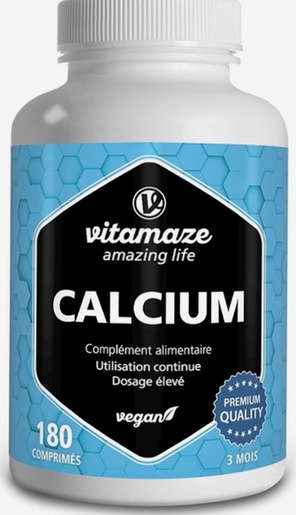 Achat Calcium Carbonate - Représentation de comprimés et de coquille d’huître