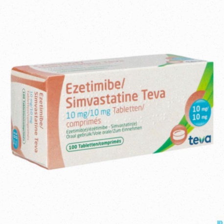 Acheter Ezetimibe - Illustration d'une molécule d'Ezetimibe et de comprimés