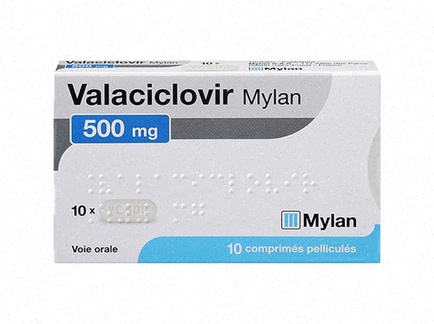 Capsule de Valacyclovir et blister