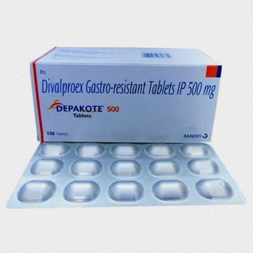 Illustration moléculaire du Divalproex (Valproate de sodium)